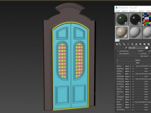entrance classic door 49 3D Model
