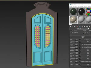 entrance classic door 49 3D Model