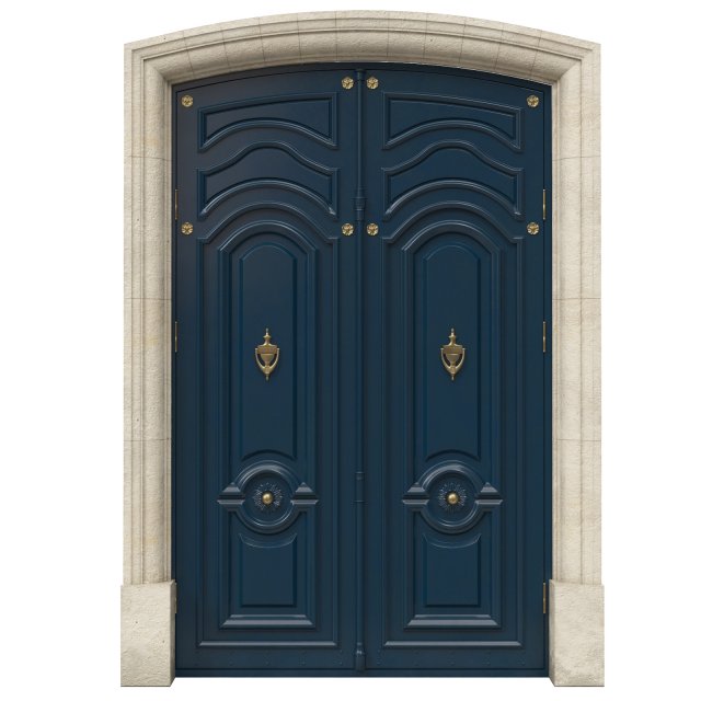 entrance classic door 50 Modelo 3D .c4d .max .obj .3ds .fbx .stl .blend 