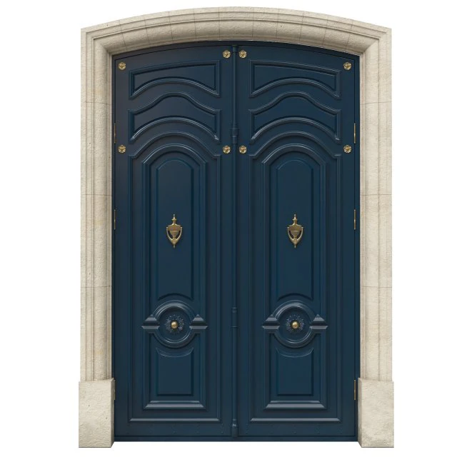 entrance classic door 50 3D Model .c4d .max .obj .3ds .fbx .stl .blend 