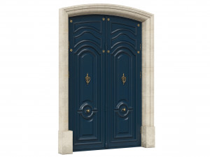 entrance classic door 50 Modelo 3D