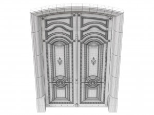 entrance classic door 50 Modelo 3D