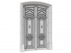 entrance classic door 50 Modelo 3D
