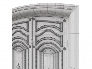 entrance classic door 50 Modelo 3D