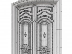 entrance classic door 50 Modelo 3D