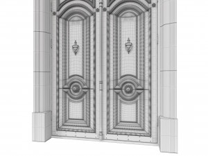 entrance classic door 50 Modelo 3D