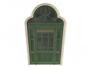entrance classic door 51 3D Model