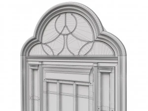 entrance classic door 51 3D Model