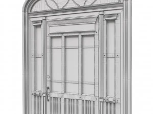 entrance classic door 51 3D Model