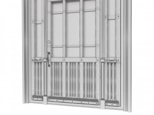 entrance classic door 51 3D Model