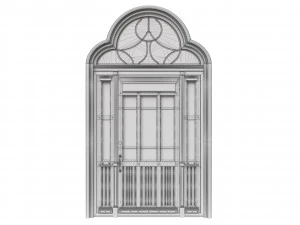 entrance classic door 51 3D Model