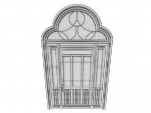 entrance classic door 51 3D Model