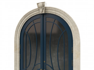 entrance classic door 52 Modelo 3D