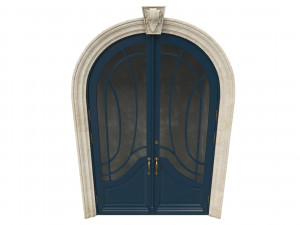 entrance classic door 52 Modelo 3D