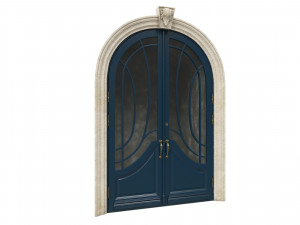 entrance classic door 52 Modelo 3D