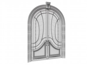 entrance classic door 52 Modelo 3D