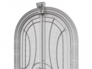 entrance classic door 52 Modelo 3D