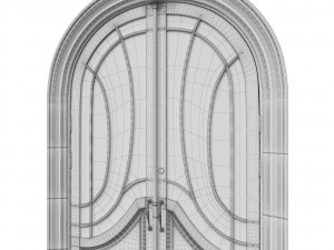 entrance classic door 52 Modelo 3D