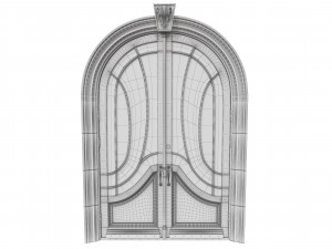 entrance classic door 52 Modelo 3D