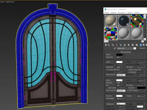 entrance classic door 52 3D Model