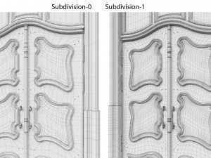 entrance classic door 53 3D Model