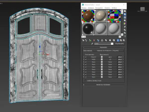 entrance classic door 53 3D Model