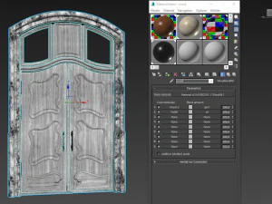 entrance classic door 53 3D Model