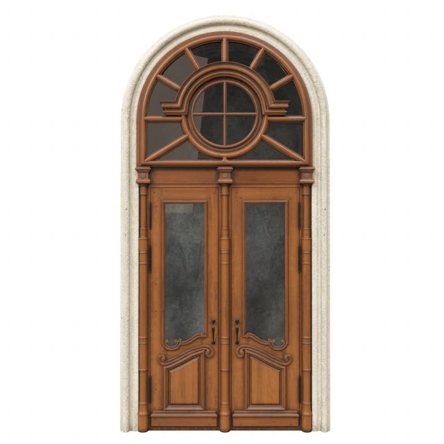 entrance classic door 54 3D Model .c4d .max .obj .3ds .fbx .stl .blend 