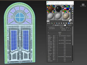 entrance classic door 54 3D Model