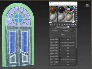 entrance classic door 54 3D Model