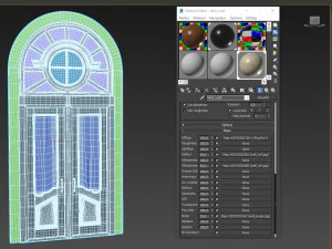 entrance classic door 54 3D Model