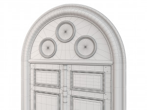 entrance classic door 56 3D Model