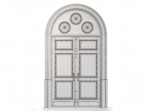 entrance classic door 56 3D Model
