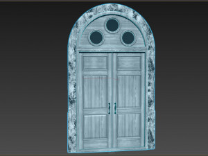 entrance classic door 56 3D Model