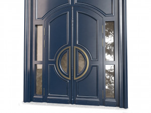 Entrance classic door 58 3D Model