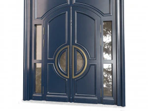 Entrance classic door 58 3D Model