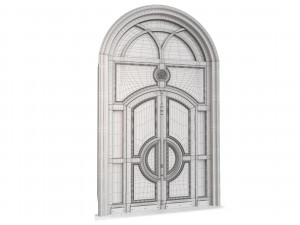 Entrance classic door 58 3D Model