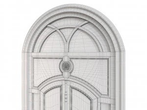 Entrance classic door 58 3D Model