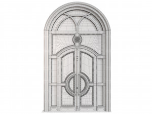 Entrance classic door 58 3D Model
