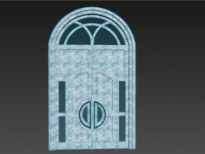 Entrance classic door 58 3D Model