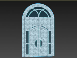 Entrance classic door 58 3D Model
