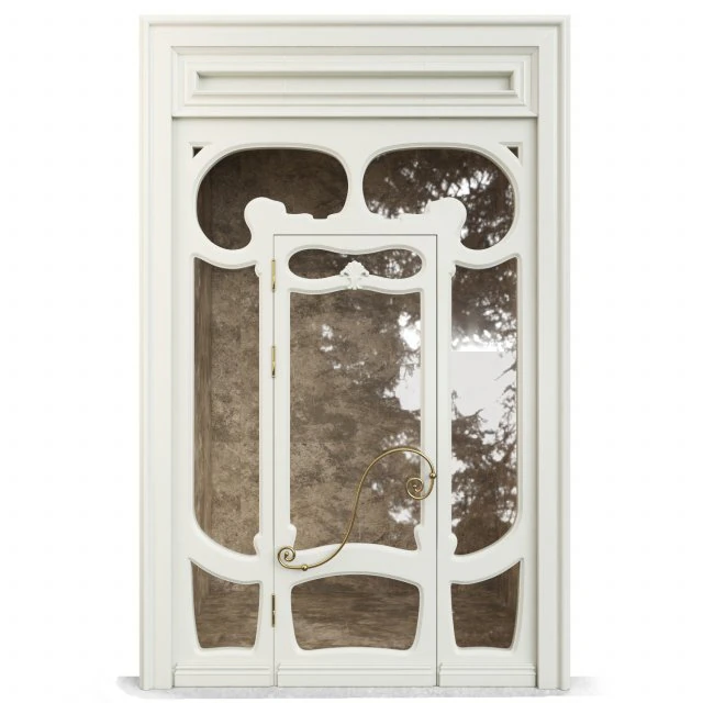Entrance classic door 59 3D Model .c4d .max .obj .3ds .fbx .stl .blend 