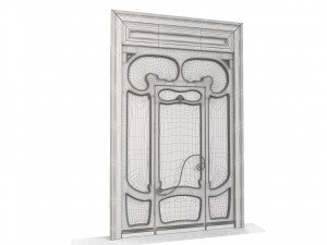 Entrance classic door 59 Modèle 3D
