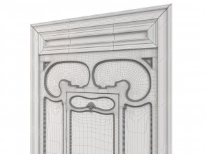 Entrance classic door 59 Modèle 3D