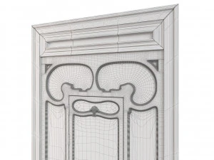 Entrance classic door 59 3D Model