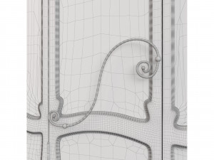 Entrance classic door 59 Modèle 3D