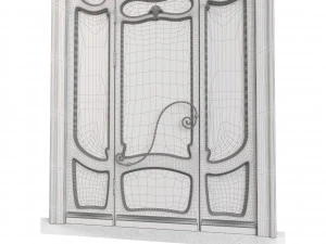 Entrance classic door 59 3D Model