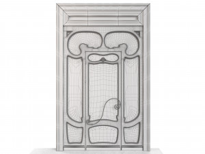 Entrance classic door 59 Modèle 3D