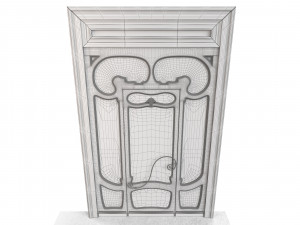 Entrance classic door 59 Modèle 3D