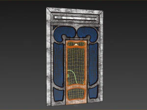 Entrance classic door 59 3D Model